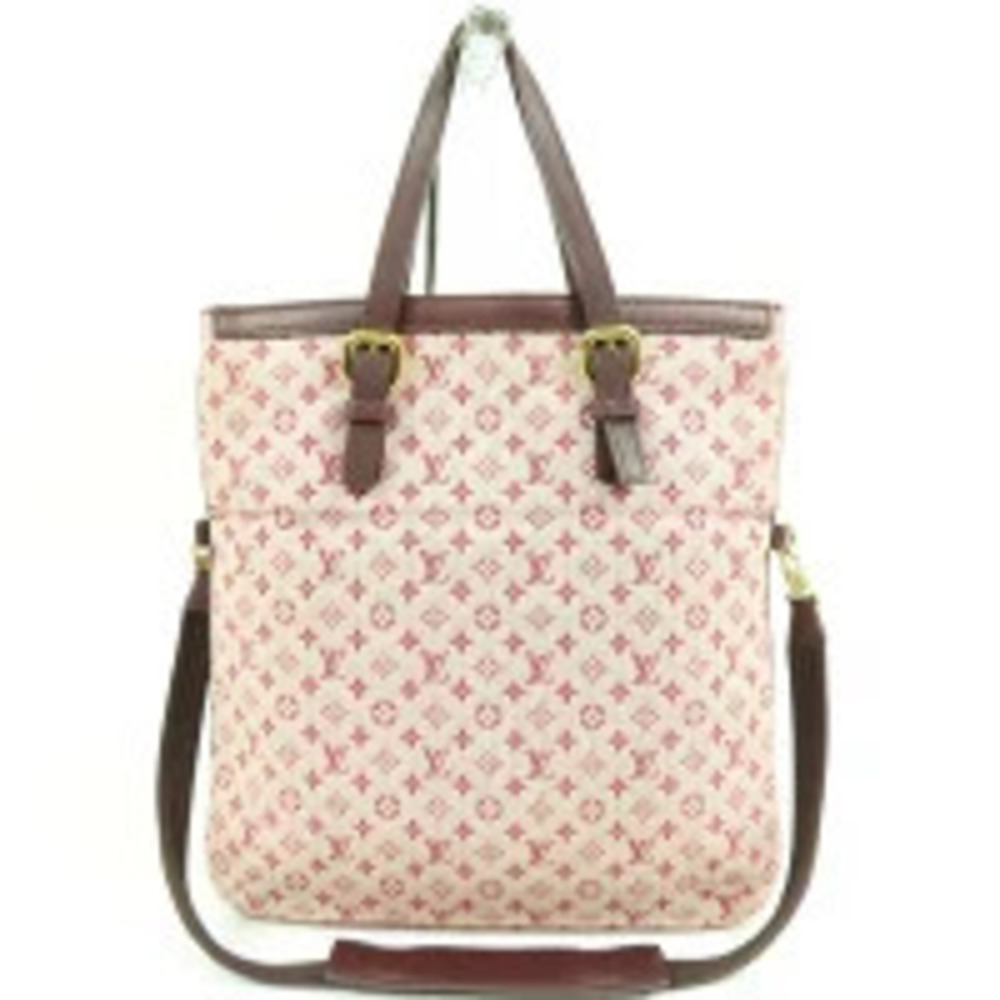 Louis Vuitton Cerise Handbag Shoulder Franoise Red Monogram Canvas Leather Bag